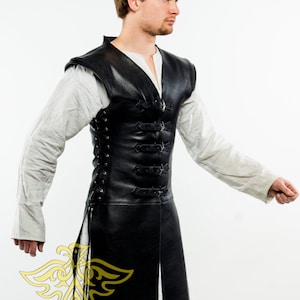 leather doublet CorsarLARPCosplayleather image 4