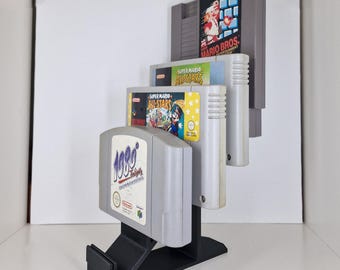 Nintendo Cartridge Stand | 1.2mm PCB Grip design for NES SNES N64 | Retro Game Display