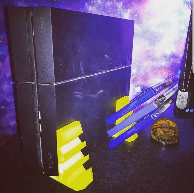 Ps4 Desk Stand Playstation Ps4 Ps4 Accessories Wall Etsy