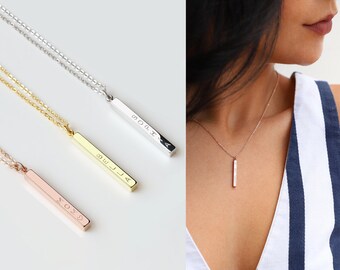 engraved necklace etsy