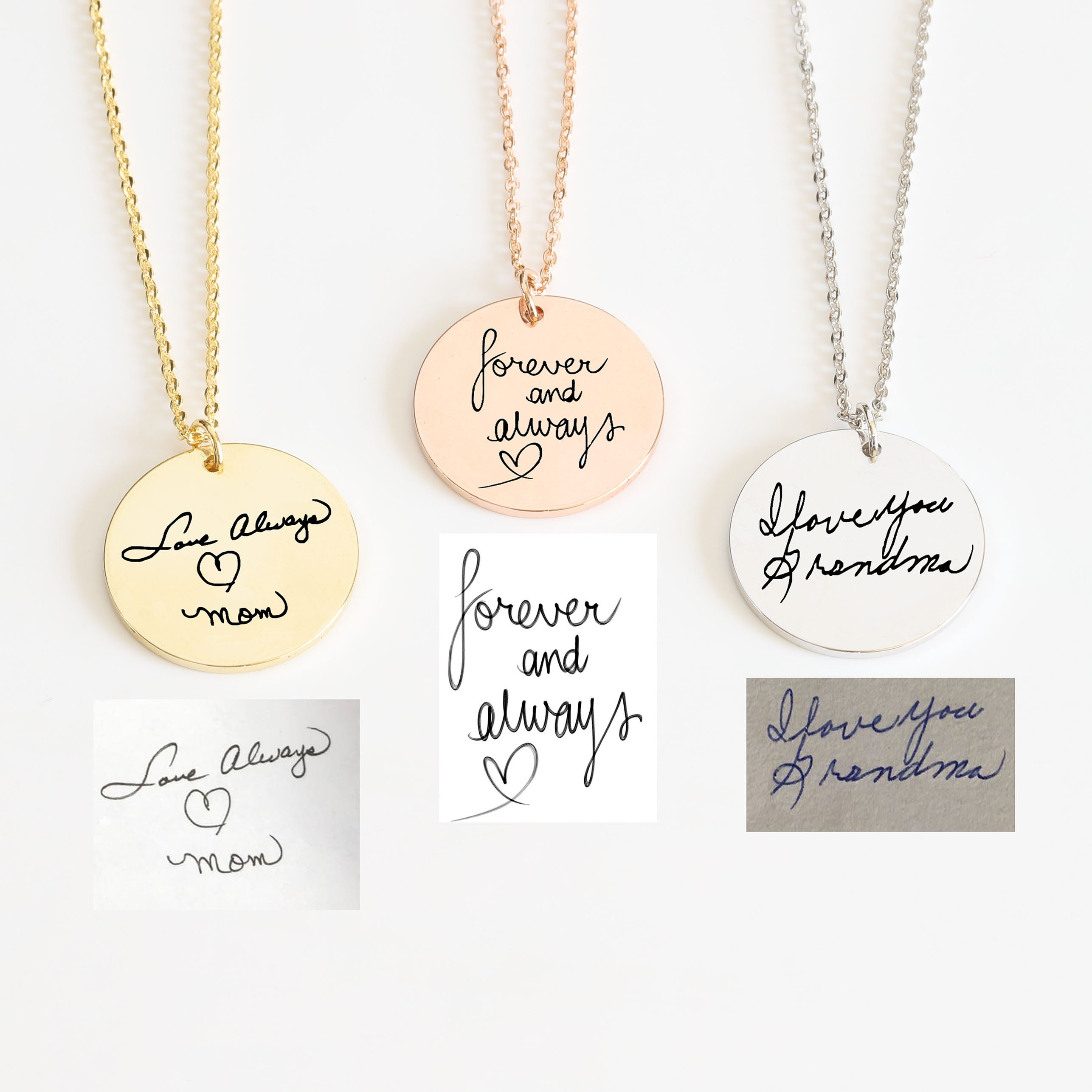 Handwriting Necklace - Finders Keepers Creations