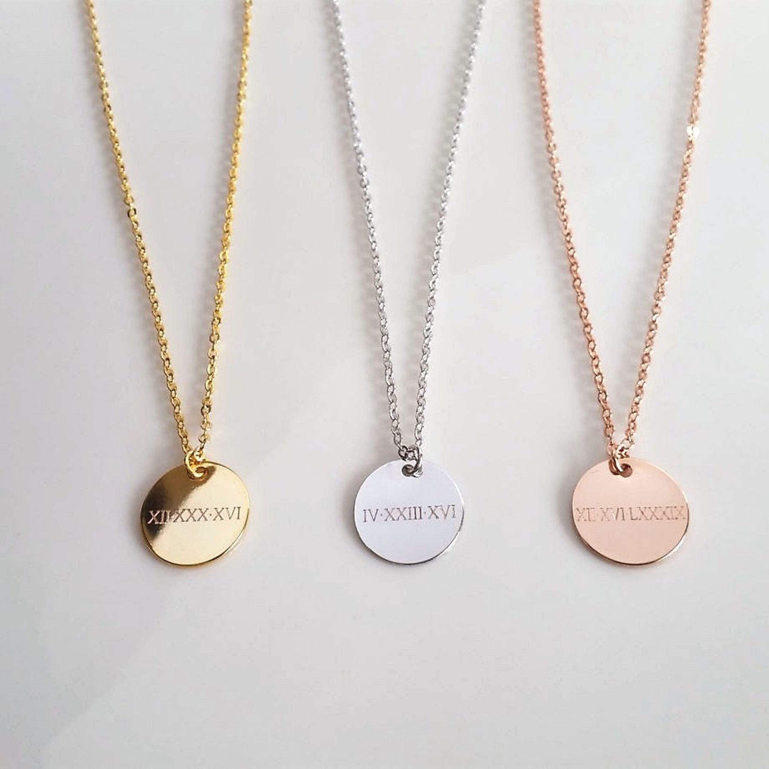Delicate Rose Gold Necklace Custom 