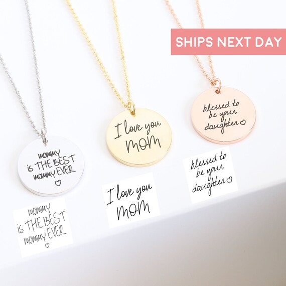 Handwriting Necklace Custom Handwriting 
