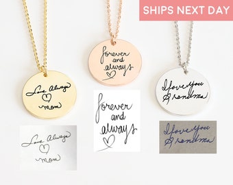 Handwriting Jewelry - Etsy
