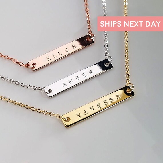 Personalize Necklace Dainty Name 