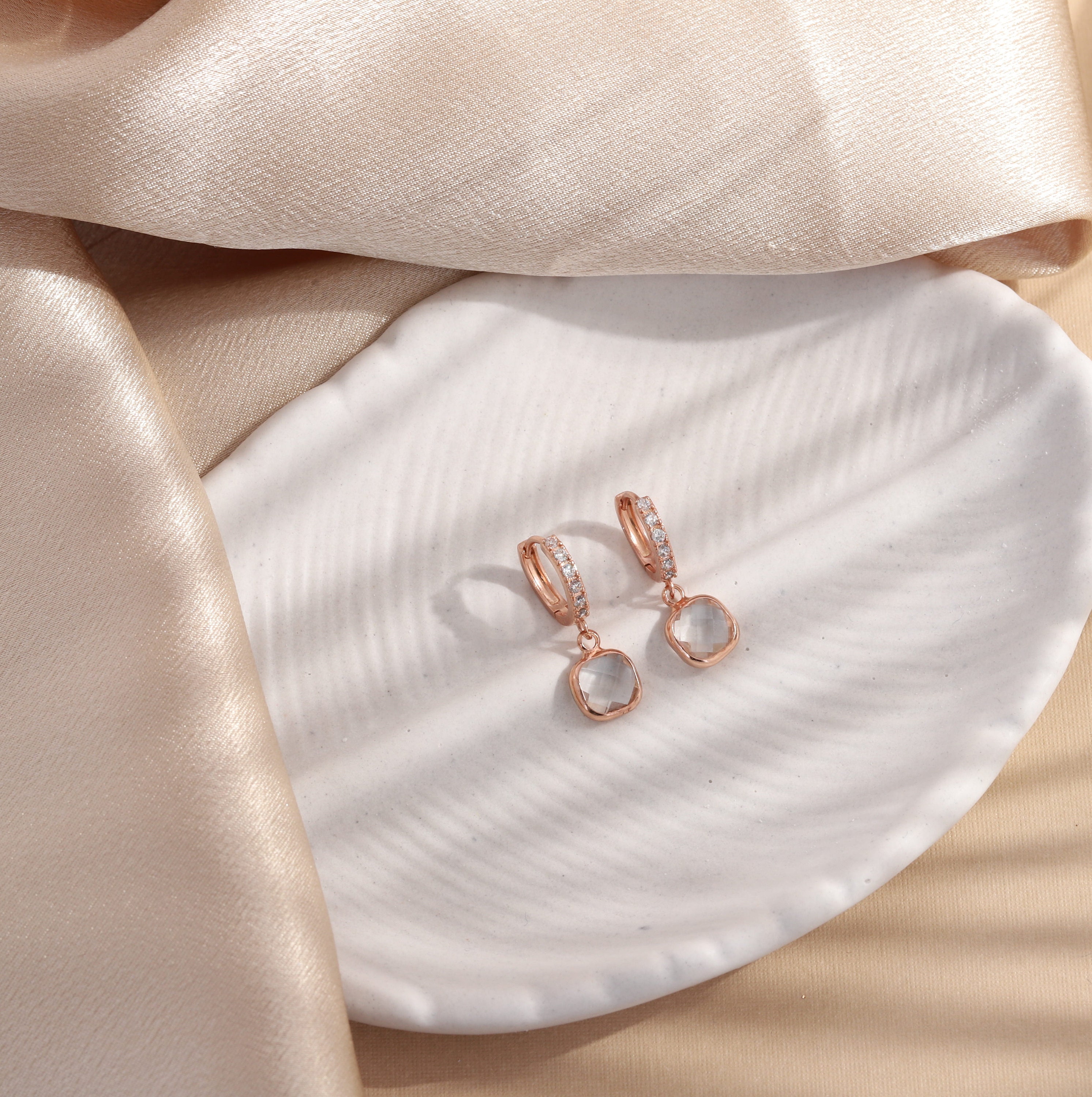 Orecchini a cerchio con pietre preziose in oro: orecchini a bottone con più gemme in argento sterling - Italia
