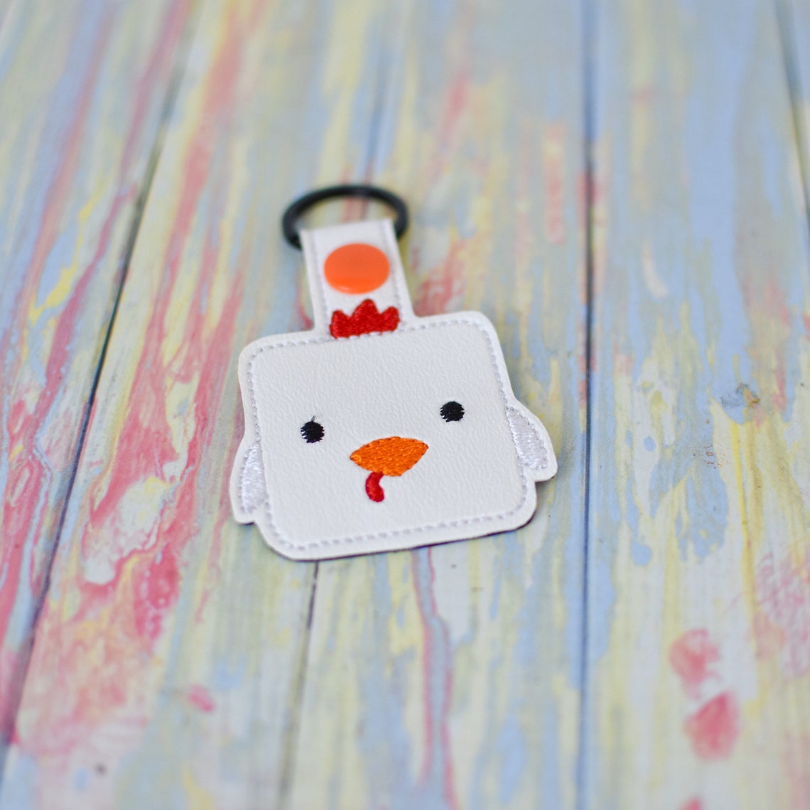 Chicken Keychain Etsy