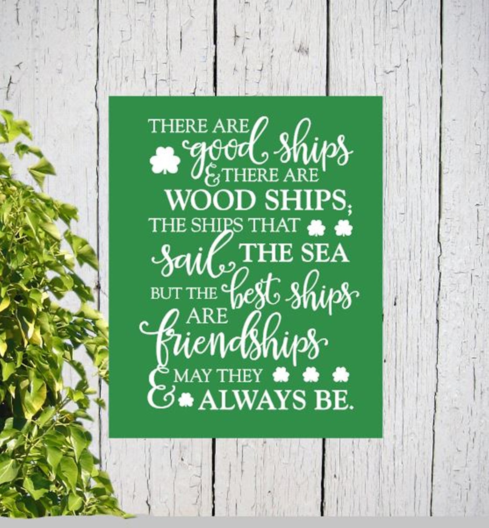 Irish Friendship Quote Wood Plaque. St. Patricks Day decor/St. Etsy