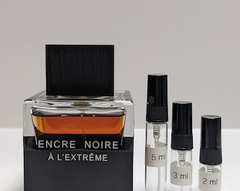 Lalique Encre Noire A L'Extreme - 2ml-3ml-5ml - Sample atomizer - Fast Shipping from USA
