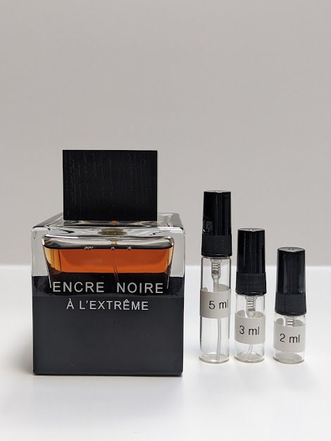 Lalique Encre Noire A L'extreme - 2ml-3ml-5ml - Sample Atomizer