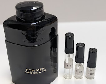 Bentley For Men Absolute - 2ml-3ml-5ml - Sample atomizer - Fast Shipping from USA