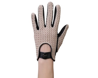 Altezzoso Maglia Braided Driving Gloves for Women Women's Retro Driving Gloves