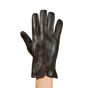 Altezzoso Successore Winter Leather Gloves for Men, Wool Fleece Lined Warm Gloves
