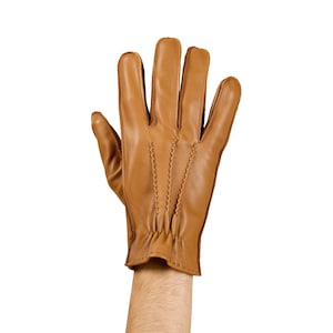 Altezzoso Caballero Winter Leather Gloves for Men, Wool Fleece Lined Warm Gloves