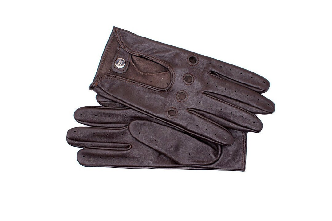 Altezzoso Roadster Brown Leather Driving Gloves for Men Etsy