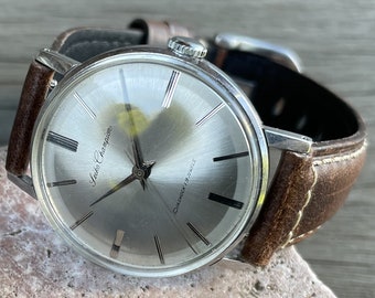SEIKO Champion19 jewels mechanical hand-wound watch Made in  February 1962 Vintage watch maintained by a watchmaker Italian leather strap
