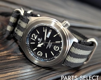 LV1-ARFBK-3FIXE22 "Schwarzes Zifferblatt, 20 ATM wasserdicht, Saphirglas, ZULU Strap" NH36 Automatik Japan Made Armbanduhr LEVEL7