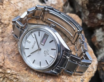 Seiko Lord Matic 1969 Vintage Automatic 5606-7070, 23J, Original Armband, Kundenspezifisches Saphirglas, überarbeitet