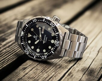 LV1-C1FBK "Blak Zifferblatt, 20 ATM wasserdicht, Saphirglas" NH36 Automatik Japan Armbanduhr LEVEL7