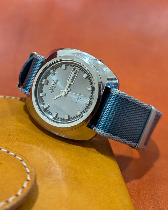 Vintage 1979 SEIKO 5ACTUS 7019 Automatic Watch – 21 Jewels – Blue