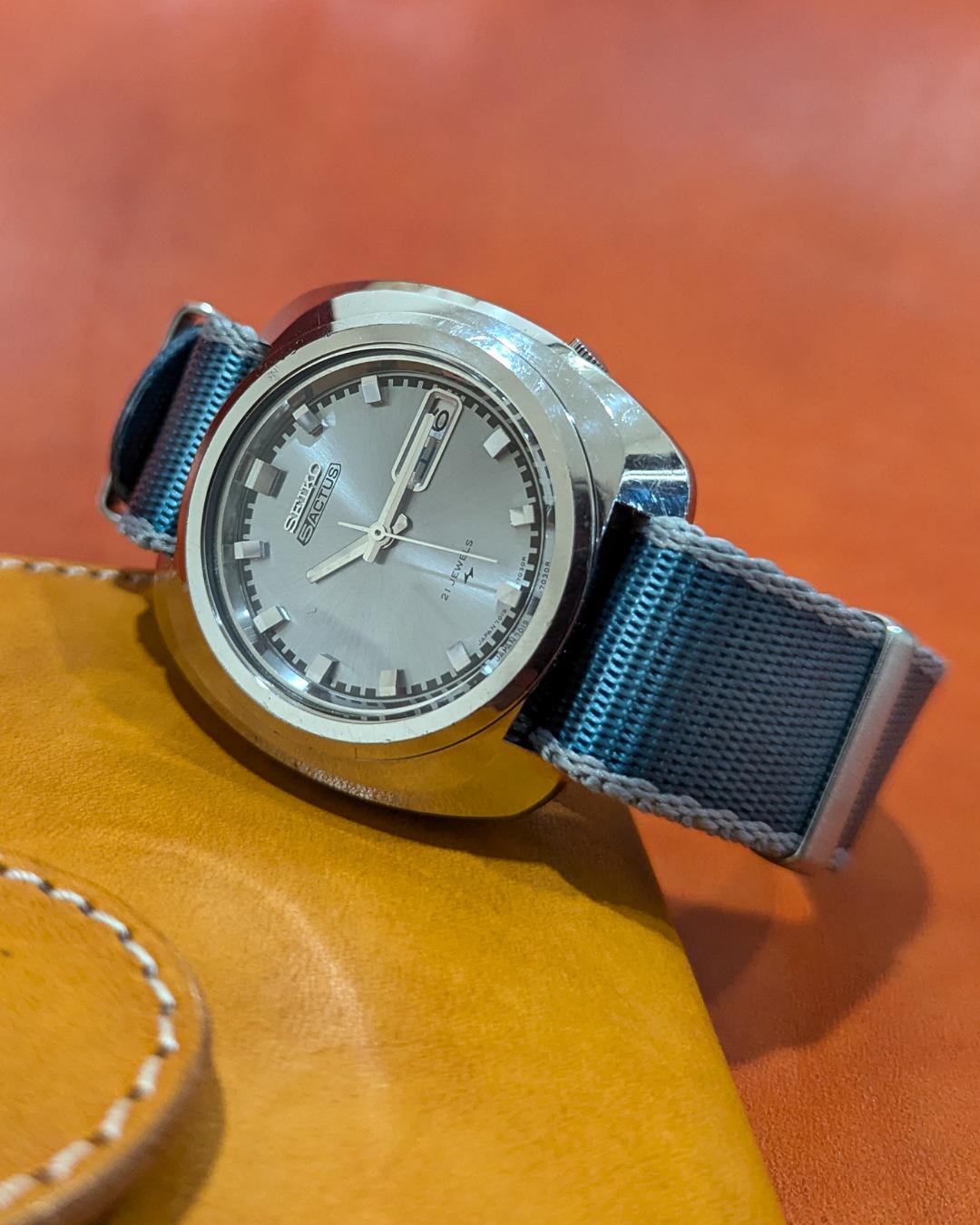 Vintage 1979 SEIKO 5ACTUS 7019 Automatic Watch – 21 Jewels – Blue
