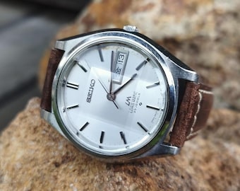 1970 SEIKO LORD MATIC 5606-7070 23J Automatik 9-Facetten-Glas, gewartet in Japan