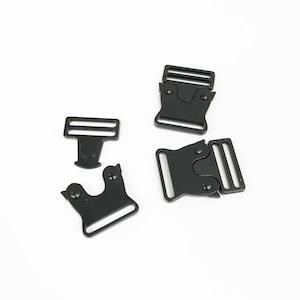 1 inch Black Quick Release Stainless Steel Buckle