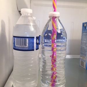 Keep in the fridge for grab & go sipping! Great for kids. No mess No stress!