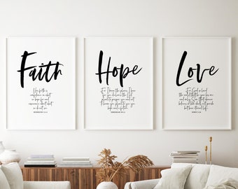 Faith Bedroom Decor Etsy