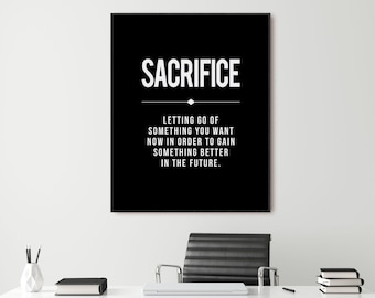 Sacrifice Poster Etsy France