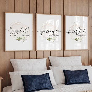 Romans 12 Scripture Art: Geometric Christian Home Decor (Digital Download)