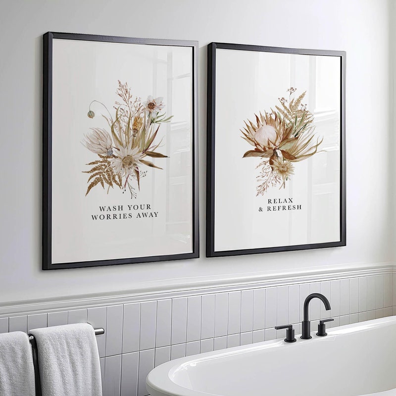 Bathroom Decor Wall Art - Etsy