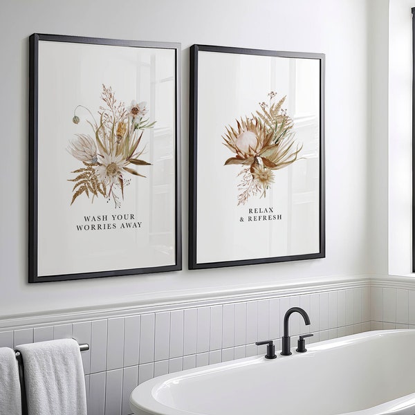 Master Bathroom Art - Etsy