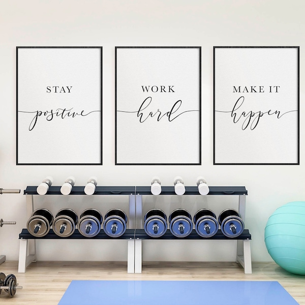 Workout Room Decor Etsy
