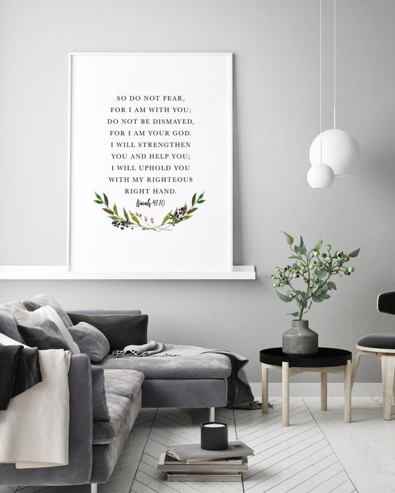 Bible Verse Print Christian Wall Art 