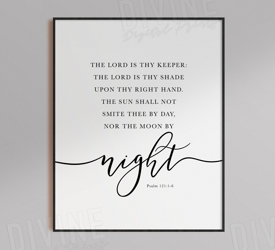 Psalm 121 KJV Bible Verse Wall Art Scripture Print Set Etsy Psalm 121 kjv bible verse wall art scripture print set etsy