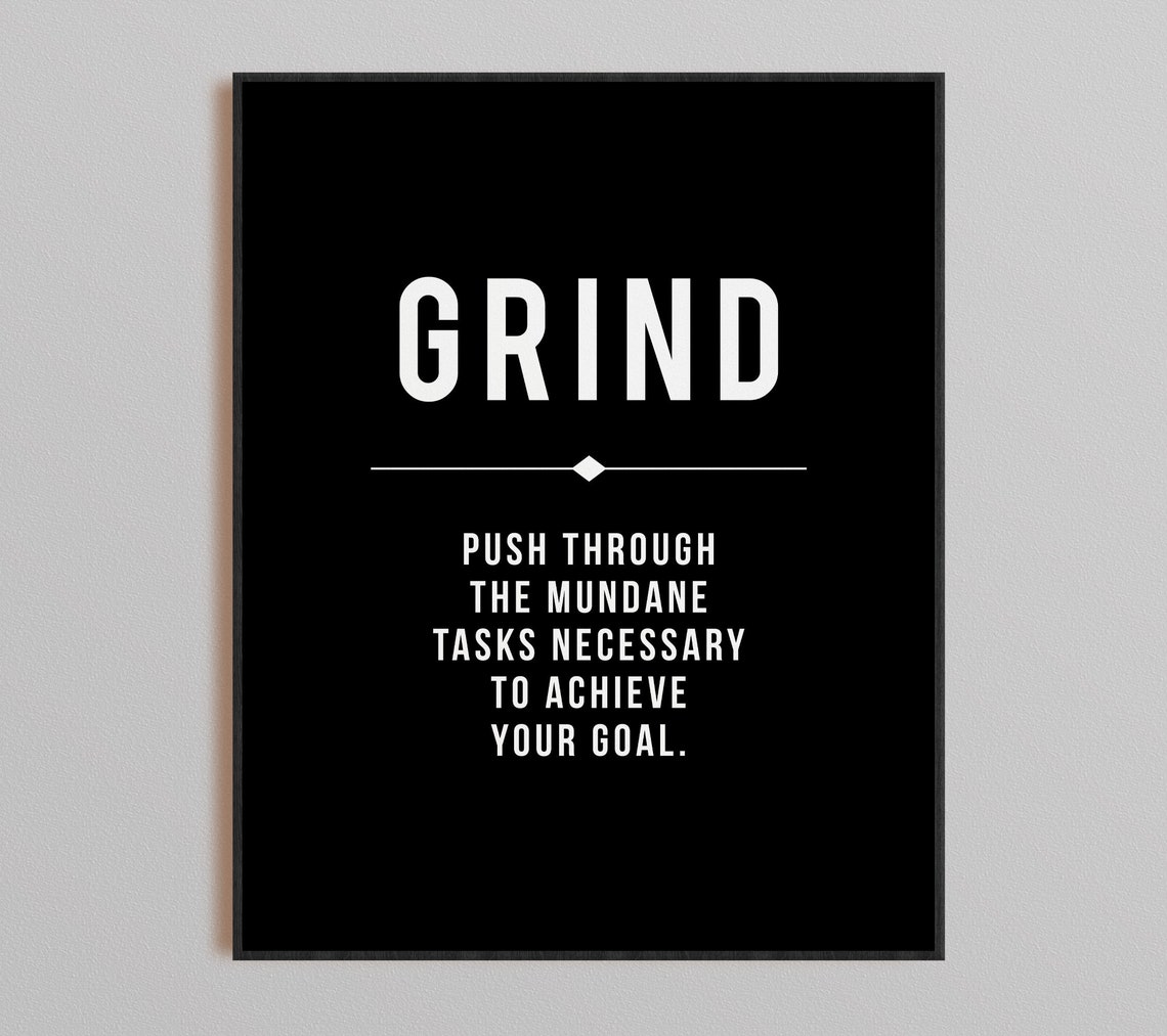 Gym Wall Decor Motivational Wall Art for Gym Hustle Quotes Etsy
