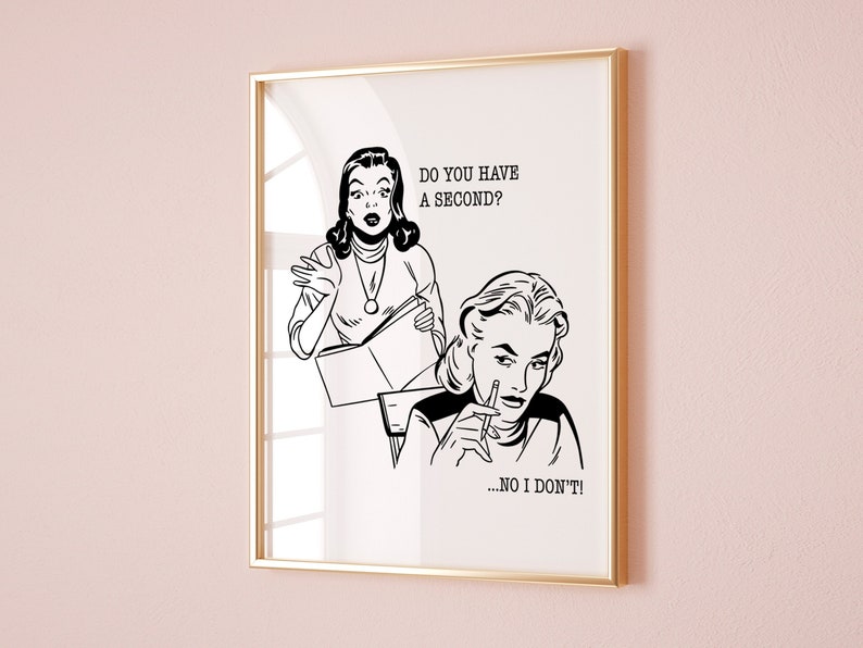 Office Wall Art Decor, Work From Home Funny Art, Fun Coworker Bestie