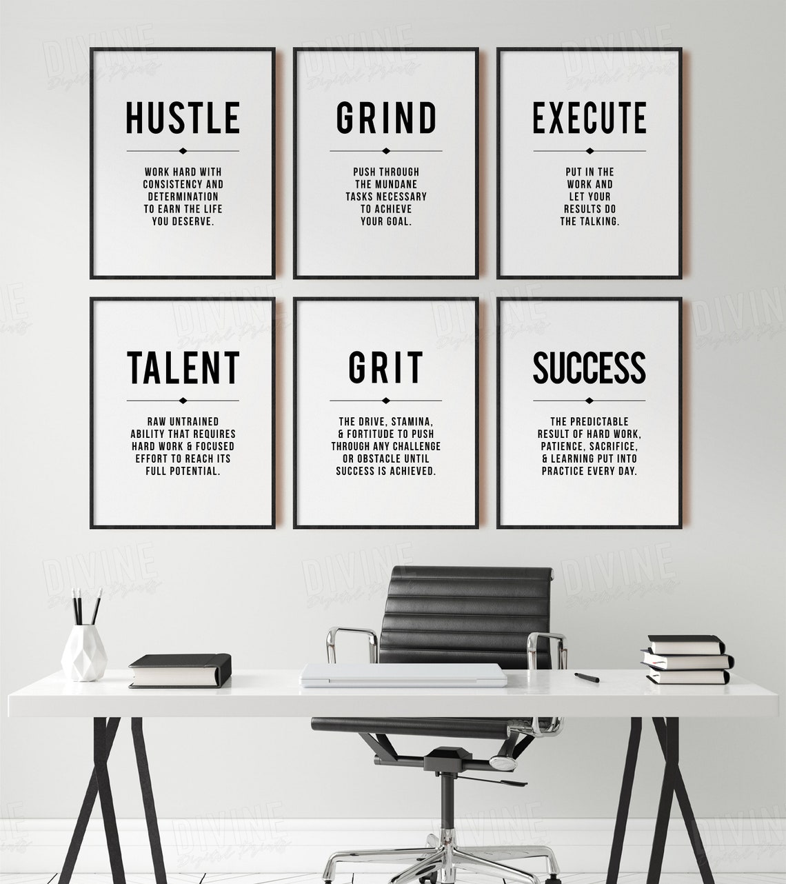 Motivational Wall Art Positive Prints Home Office Decor Etsy Canada