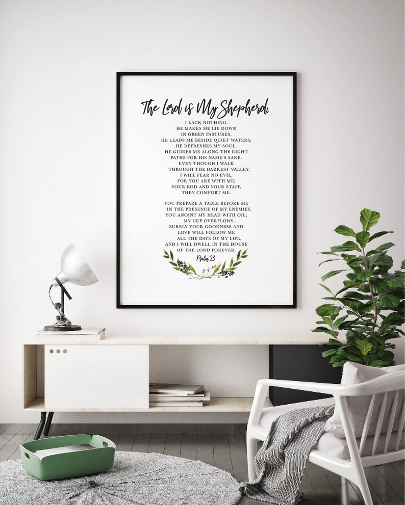 Scripture Print Christian Wall Art Bible Quotes Bible Verse | Etsy