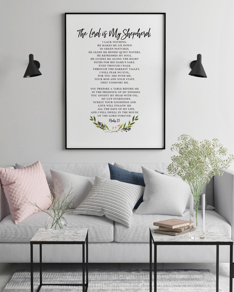 Scripture Print Christian Wall Art Bible Quotes Bible Verse | Etsy