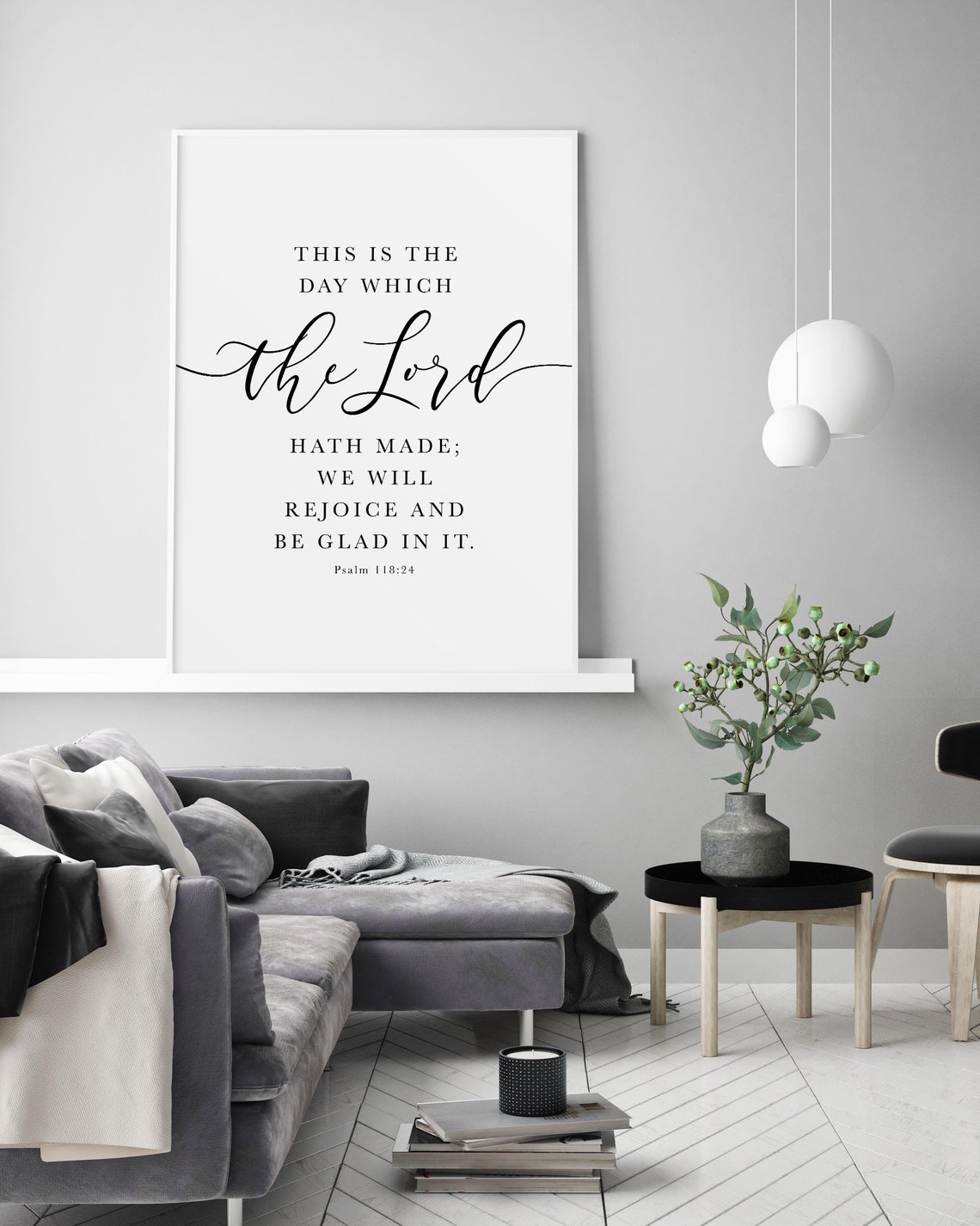 Psalm 118 kjv bible verse quote this is the day the lord has etsy