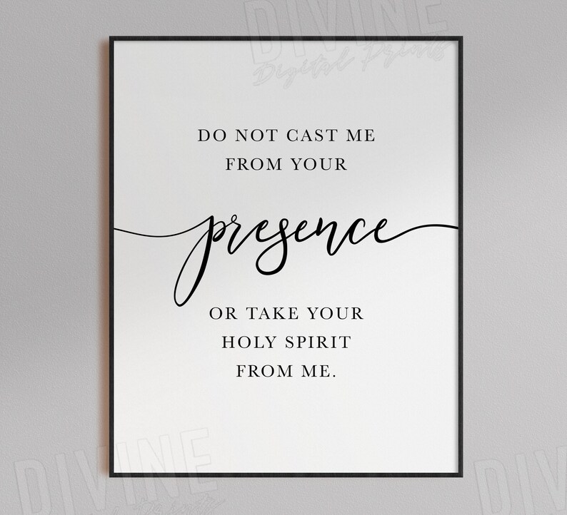Psalm 51 Bible Verse Wall Art Holy Spirit Scripture Print | Etsy