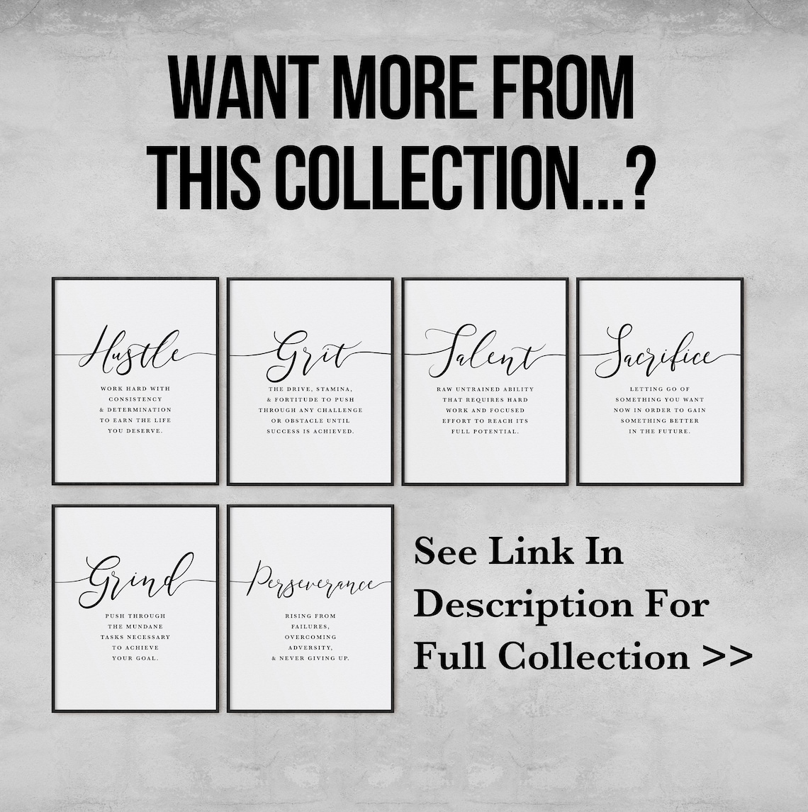 Office Decor Inspirational Print Printable Wall Art Set of - Etsy