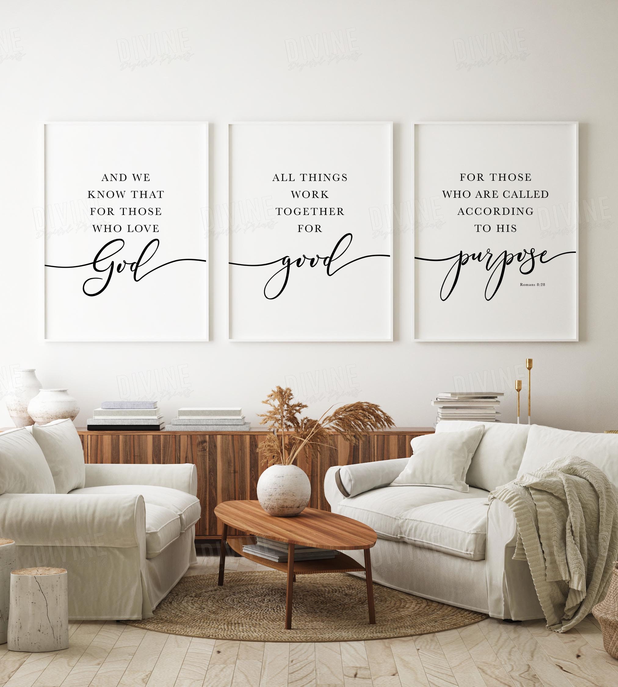 ESV Romans 8 28 Bible Verse Wall Art Purpose Quote Printable - Etsy 日本