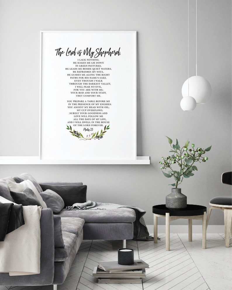Scripture Print Christian Wall Art Bible Quotes Bible Verse | Etsy