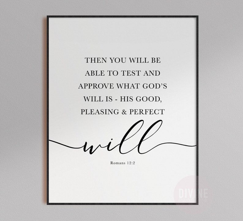 Romans 12 NIV Bible Verse Wall Art Printable Scripture - Etsy