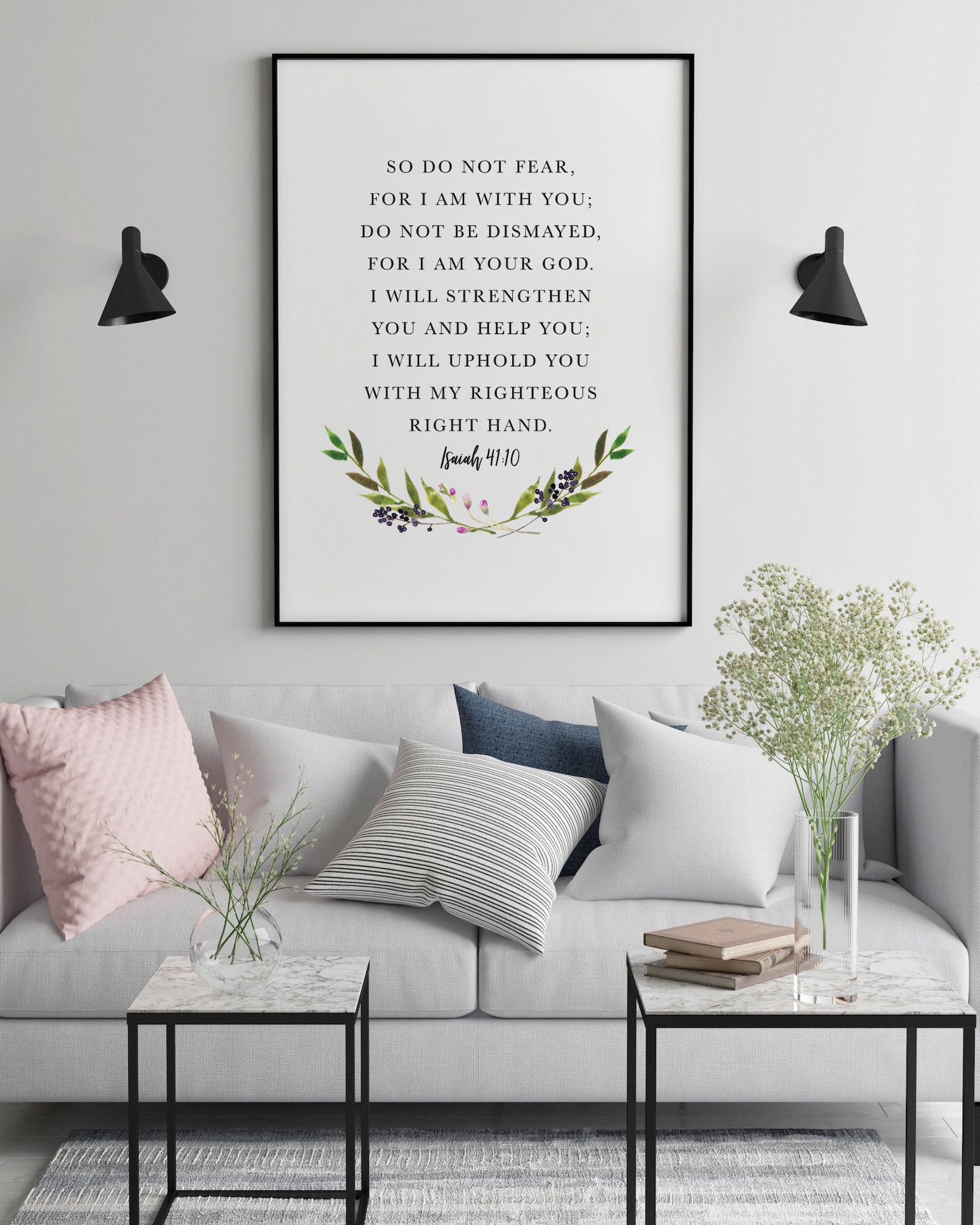 Bible Verse Print Christian Wall Art Scripture Wall Art | Etsy