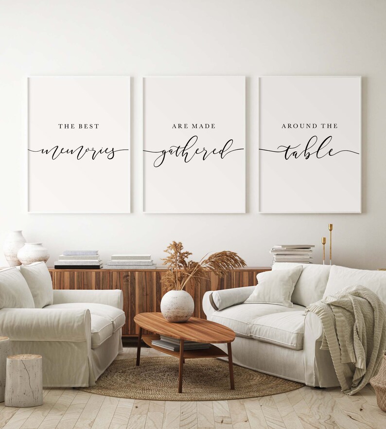Dining Room Wall Decor Kitchen Prints the Best Memories Are Etsy UK