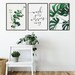 Wash Your Worries Away Bathroom Wall Art, Botanical Eucalyptus Monstera Leaf, Guest Washroom Decor Prints, Printable Art
